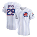 Boles C.Cubs #29 Michael Busch Player White Limited Elite Home Game Stitched Jerseys