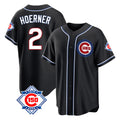 Boles C.Cubs #2 Nico Hoerner Player Black Fashion Out 150th Anniversary Game Stitched Jerseys