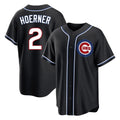 Boles C.Cubs #2 Nico Hoerner Player Black Fashion Out Game Stitched Jerseys