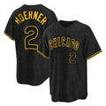 Boles C.Cubs #2 Nico Hoerner Player Black Snake Skin City Game Stitched Jerseys