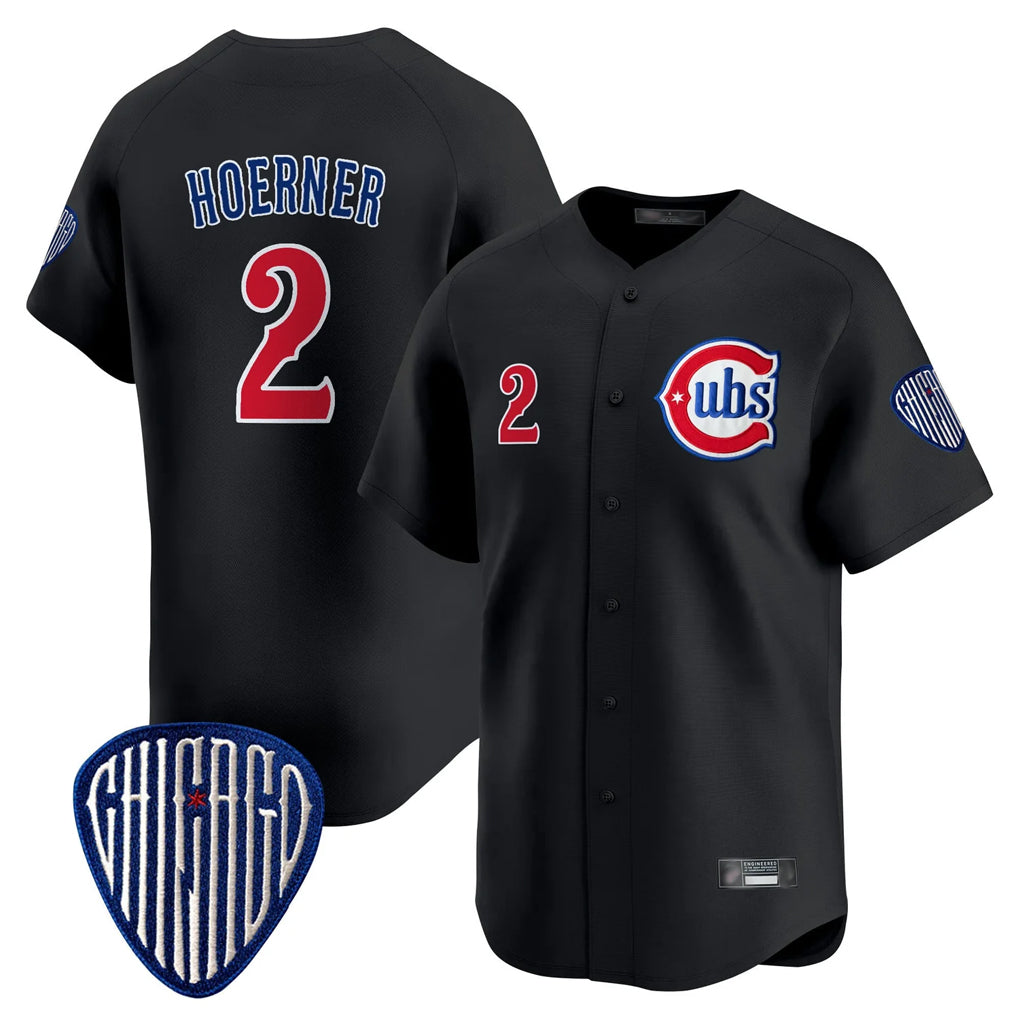 Boles C.Cubs #2 Nico Hoerner Player Black Vapor Premier Limited Home Stitched Jerseys
