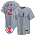 Boles C.Cubs #2 Nico Hoerner Player Gray 150th Anniversary Home Game Stitched Jerseys