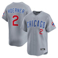 Boles C.Cubs #2 Nico Hoerner Player Gray Road Limited Home Stitched Jerseys