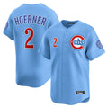 Boles C.Cubs #2 Nico Hoerner Player Light Blue Limited Home Stitched Jerseys