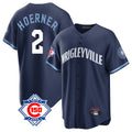 Boles C.Cubs #2 Nico Hoerner Player Navy 150th Anniversary City Connect Home Game Stitched Jerseys