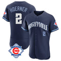 Boles C.Cubs #2 Nico Hoerner Player Navy City Connect 150th Anniversary Limited Elite Home Stitched Jerseys