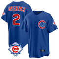 Boles C.Cubs #2 Nico Hoerner Player Royal 150th Anniversary Home Game Stitched Jerseys