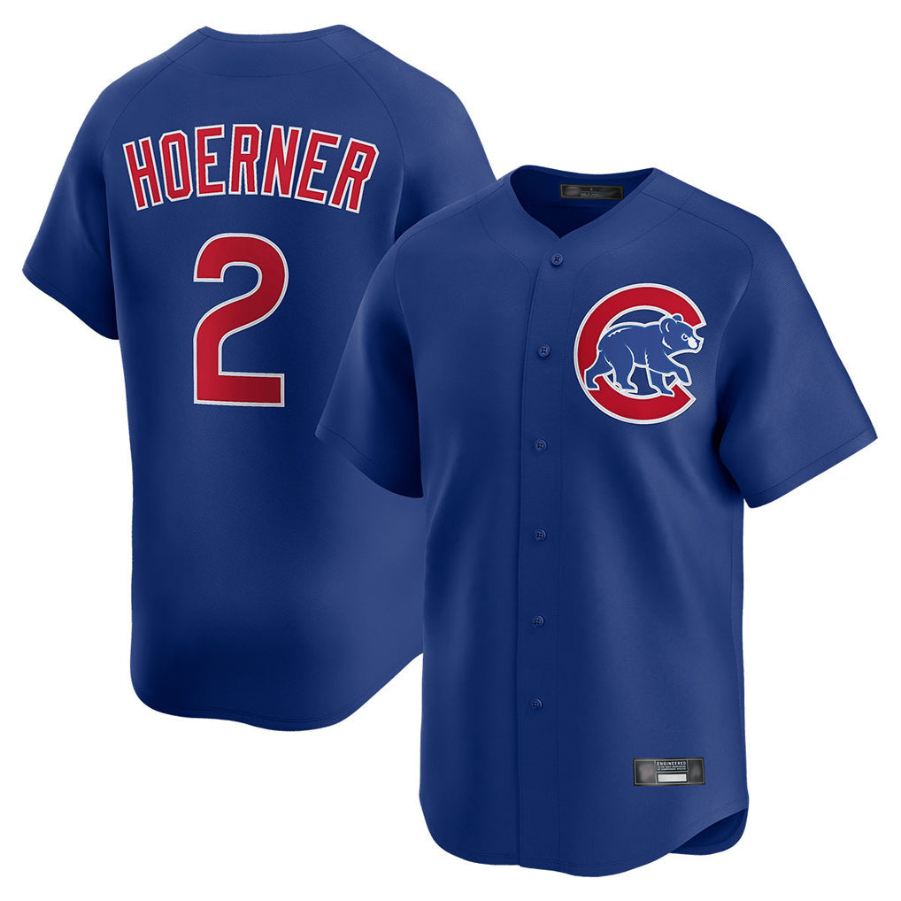 Boles C.Cubs #2 Nico Hoerner Player Royal Limited Home Stitched Jerseys