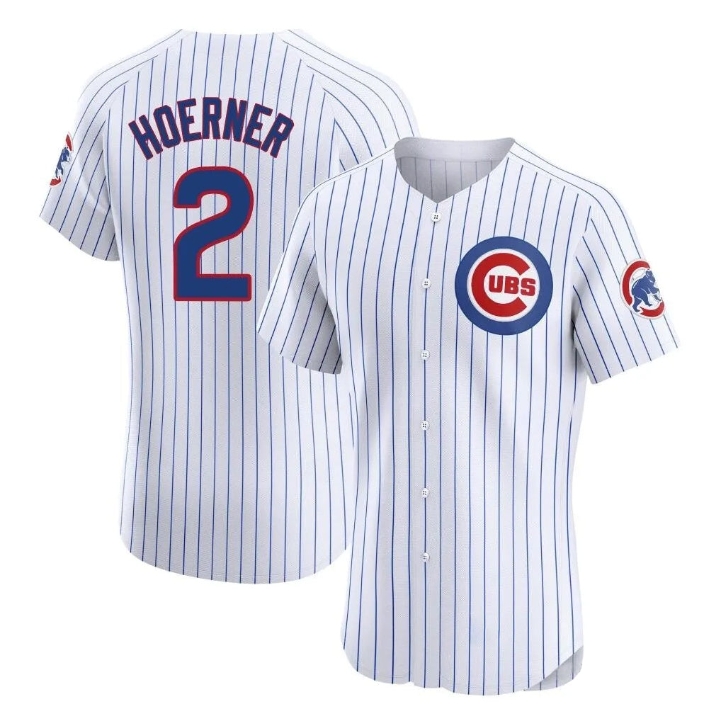 Boles C.Cubs #2 Nico Hoerner Player White Limited Elite Home Game Stitched Jerseys