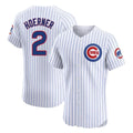 Boles C.Cubs #2 Nico Hoerner Player White Limited Elite Home Game Stitched Jerseys