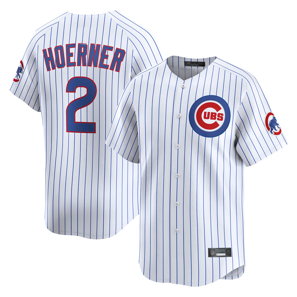 Boles C.Cubs #2 Nico Hoerner Player White Limited Home Game Stitched Jerseys