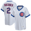 Boles C.Cubs #2 Nico Hoerner Player White T-shirt Cooperstown Collection Limited Stitched Jerseys