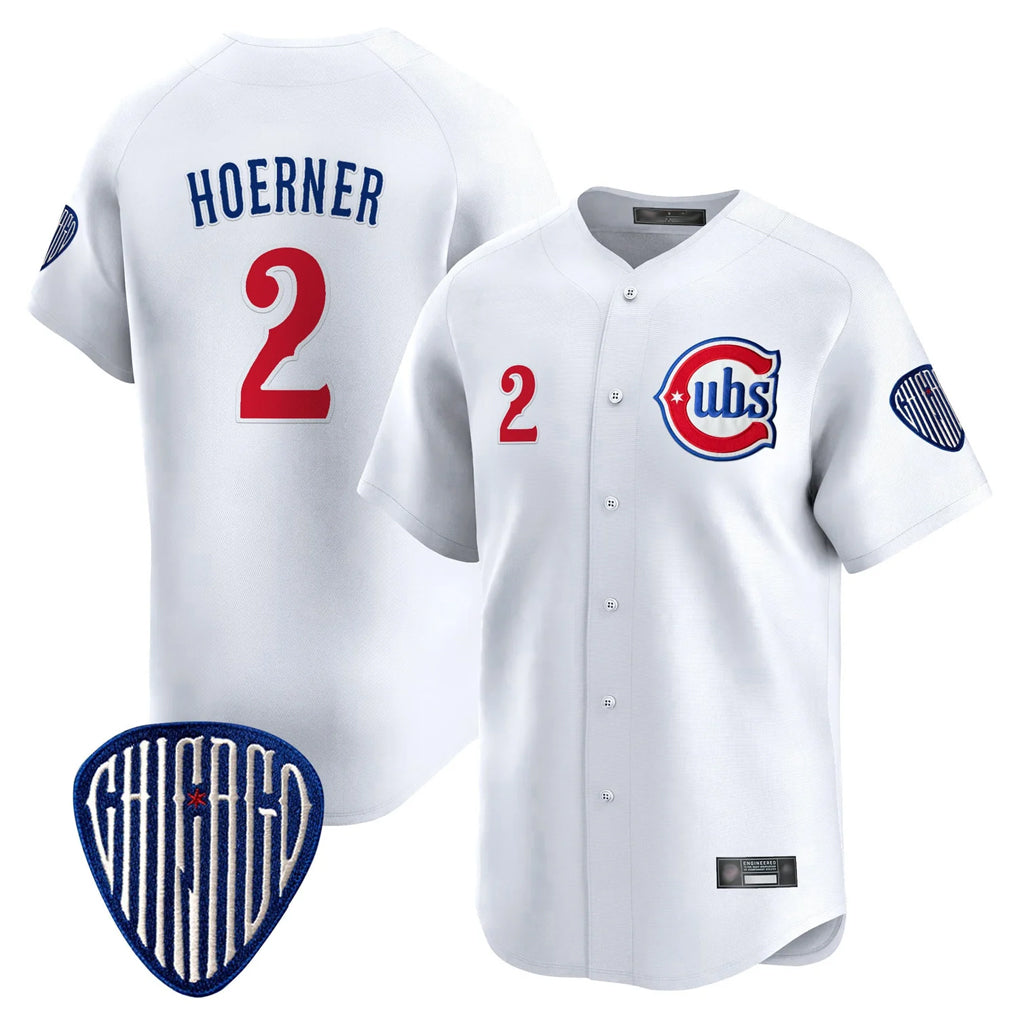 Boles C.Cubs #2 Nico Hoerner Player White Vapor Premier Limited Home Stitched Jerseys