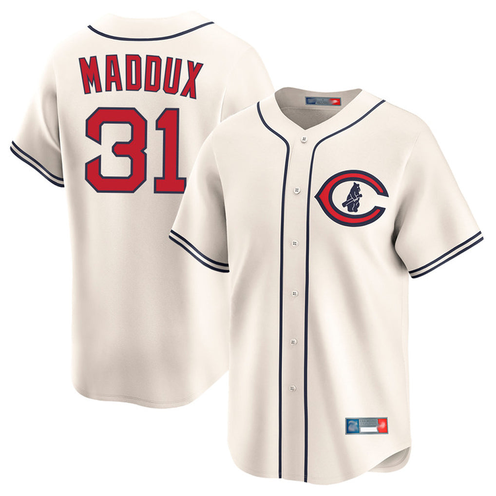 Boles C.Cubs #31 Greg Maddux Player Cream Field of Dreams Limited Home Game Stitched Jerseys