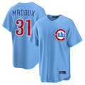 Boles C.Cubs #31 Greg Maddux Player Light Blue Home Game Stitched Jerseys