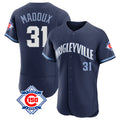 Boles C.Cubs #31 Greg Maddux Player Navy City Connect 150th Anniversary Limited Elite Home Stitched Jerseys