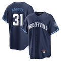 Boles C.Cubs #31 Greg Maddux Player Navy City Connect Home Game Stitched Jerseys