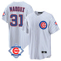 Boles C.Cubs #31 Greg Maddux Player White 150th Anniversary Home Game Stitched Jerseys