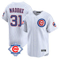 Boles C.Cubs #31 Greg Maddux Player White 150th Anniversary Limited Home Game Stitched Jerseys