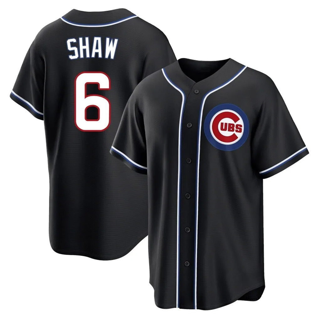 Boles C.Cubs #6 Matt Shaw Player Black Fashion Out Game Stitched Jerseys