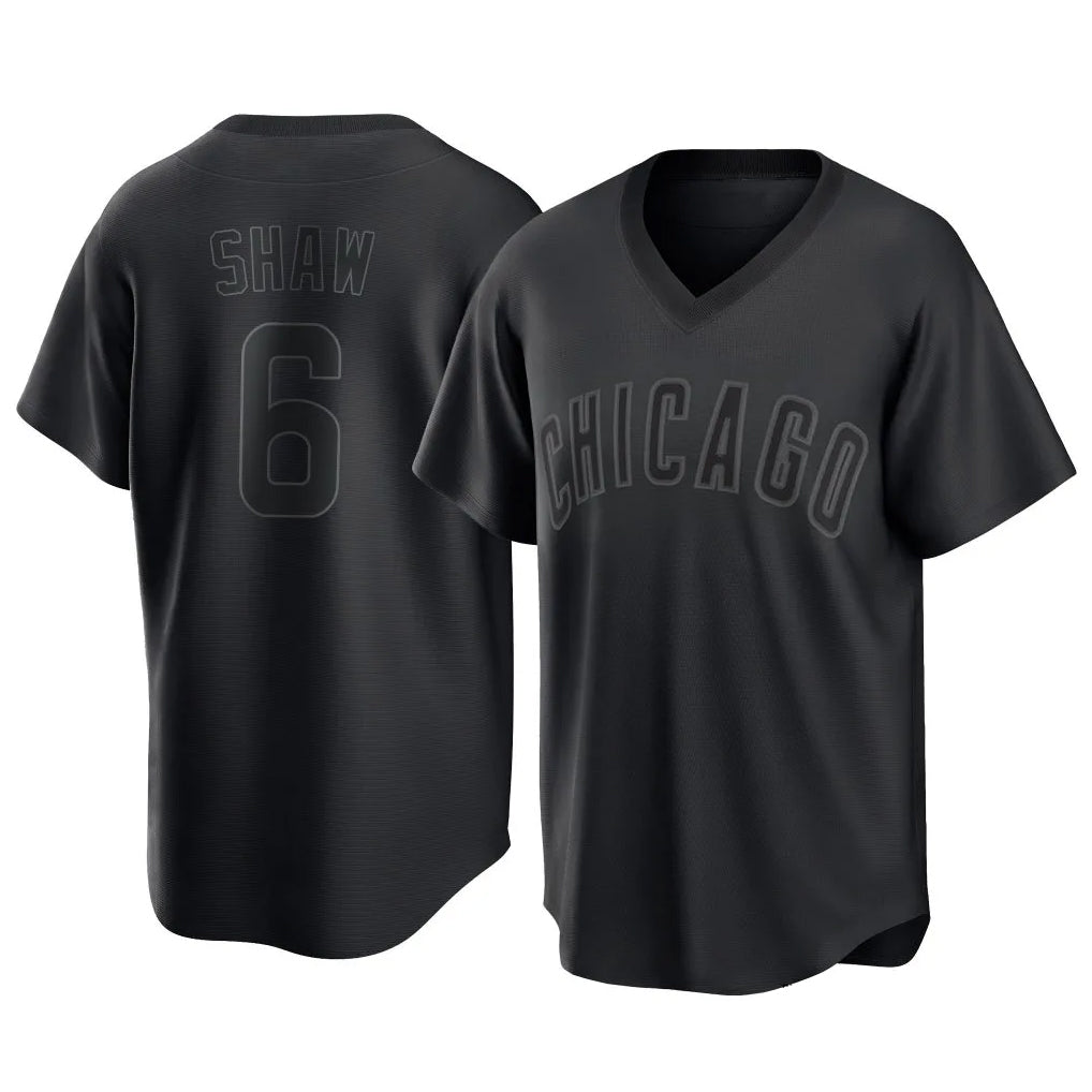 Boles C.Cubs #6 Matt Shaw Player Black T-shirt Home Game Stitched Jerseys