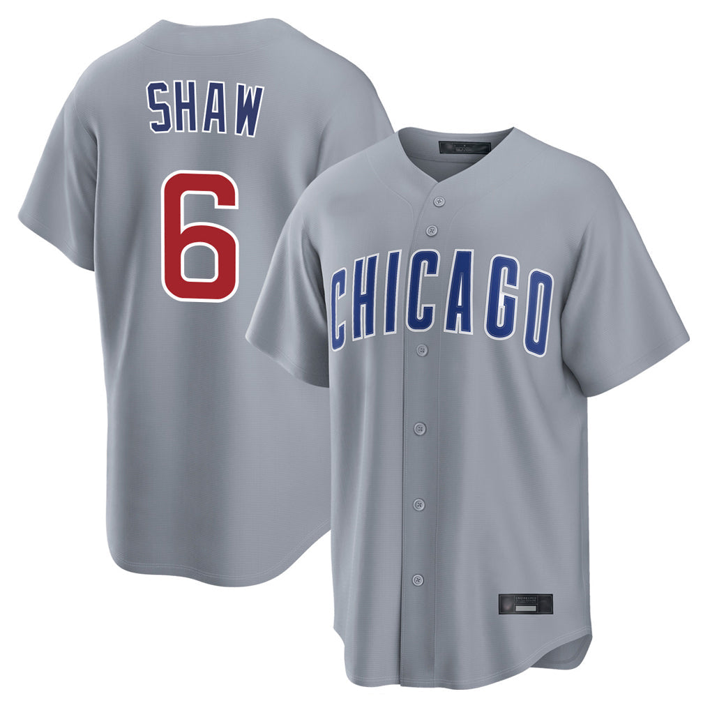 Boles C.Cubs #6 Matt Shaw Player Gray Home Game Stitched Jerseys