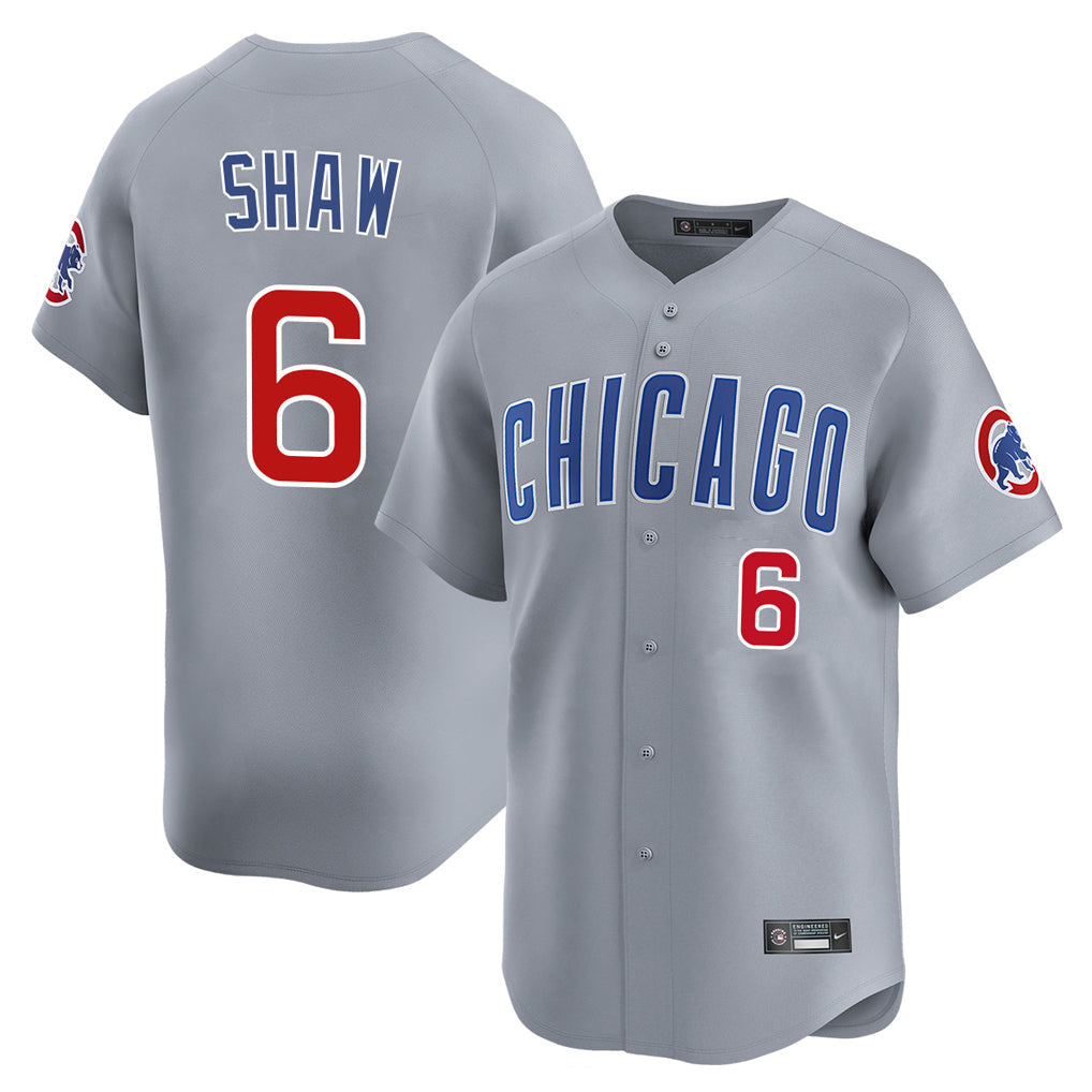 Boles C.Cubs #6 Matt Shaw Player Gray Road Limited Home Stitched Jerseys