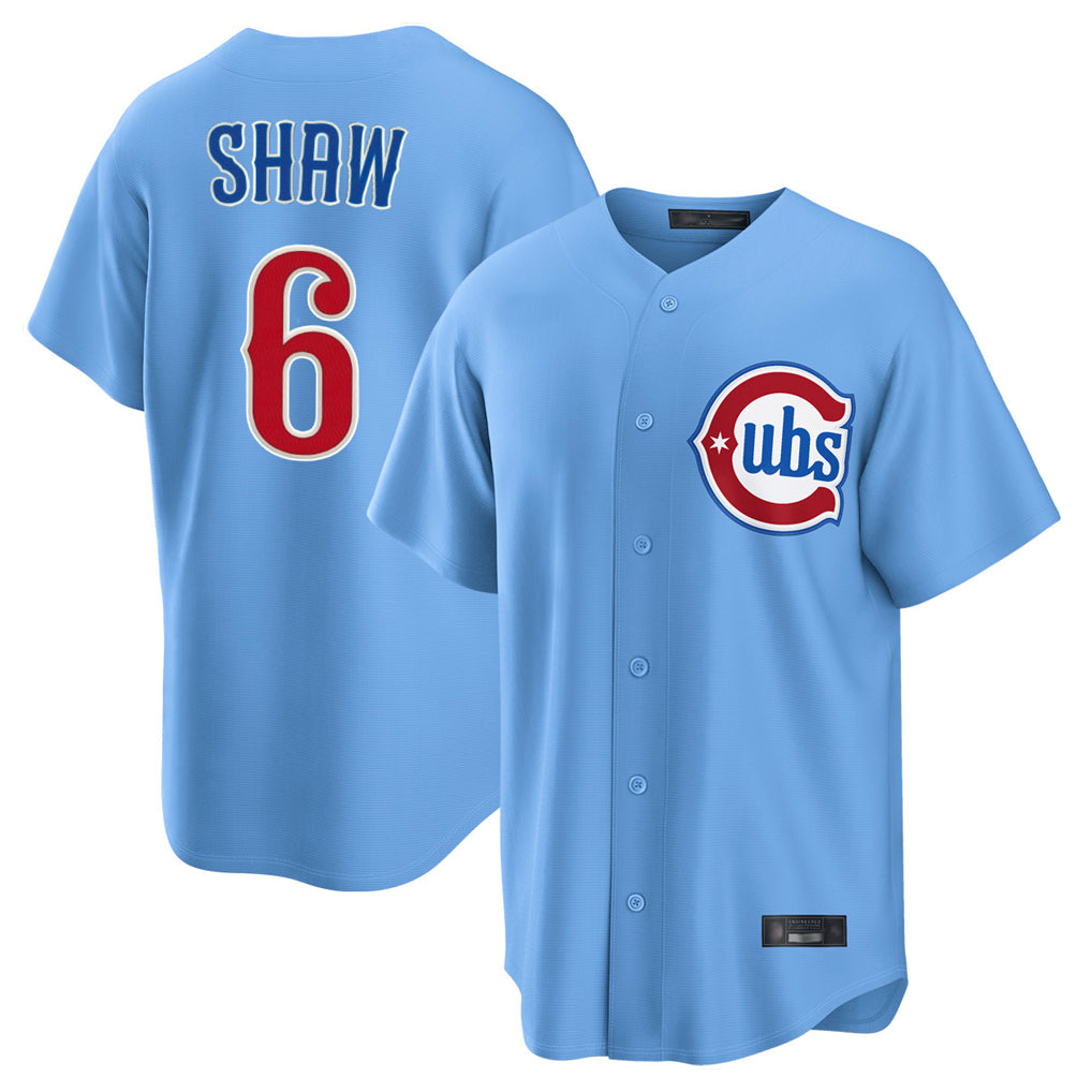 Boles C.Cubs #6 Matt Shaw Player Light Blue Home Game Stitched Jerseys