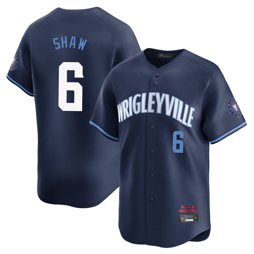 Boles C.Cubs #6 Matt Shaw Player Navy City Connect Limited Home Stitched Jerseys