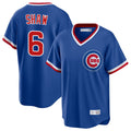 Boles C.Cubs #6 Matt Shaw Player Royal T-shirt Cooperstown Collection Limited Stitched Jerseys
