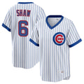 Boles C.Cubs #6 Matt Shaw Player White T-shirt Cooperstown Collection Limited Stitched Jerseys