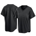 Boles C.Cubs #7 Dansby Swanson Player Black T-shirt Home Game Stitched Jerseys