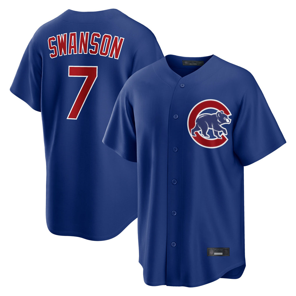 Boles C.Cubs #7 Dansby Swanson Player Royal Home Game Stitched Jerseys