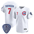 Boles C.Cubs #7 Dansby Swanson Player White Vapor Premier Limited Home Stitched Jerseys
