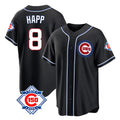 Boles C.Cubs #8 Ian Happ Player Black Fashion Out 150th Anniversary Game Stitched Jerseys