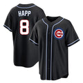 Boles C.Cubs #8 Ian Happ Player Black Fashion Out Game Stitched Jerseys