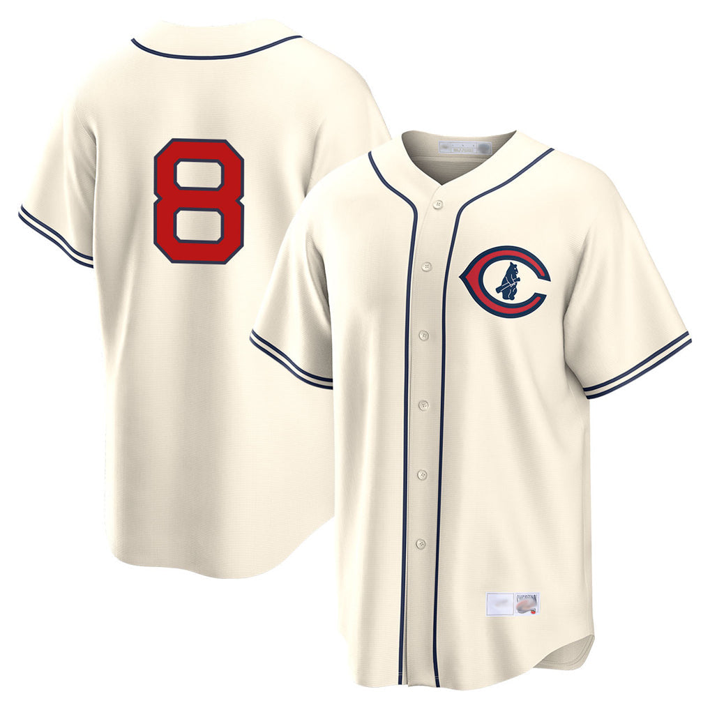 Boles C.Cubs #8 Ian Happ Player Cream Field of Dreams Home Game Stitched Jerseys