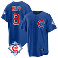 Boles C.Cubs #8 Ian Happ Player Royal 150th Anniversary Home Game Stitched Jerseys
