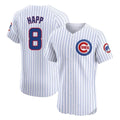 Boles C.Cubs #8 Ian Happ Player White Limited Elite Home Game Stitched Jerseys