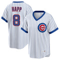 Boles C.Cubs #8 Ian Happ Player White T-shirt Cooperstown Collection Limited Stitched Jerseys
