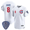 Boles C.Cubs #8 Ian Happ Player White Vapor Premier Limited Home Stitched Jerseys