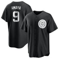 Boles C.Cubs #9 Miguel Amaya Player Black Game Stitched Jerseys