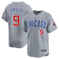 Boles C.Cubs #9 Miguel Amaya Player Gray Road Limited Home Stitched Jerseys