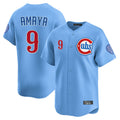 Boles C.Cubs #9 Miguel Amaya Player Light Blue Limited Home Stitched Jerseys