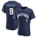 Boles C.Cubs #9 Miguel Amaya Player Navy City Connect Limited Elite Home Stitched Jerseys