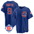 Boles C.Cubs #9 Miguel Amaya Player Royal 150th Anniversary Home Game Stitched Jerseys