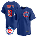 Boles C.Cubs #9 Miguel Amaya Player Royal 150th Anniversary Limited Home Stitched Jerseys