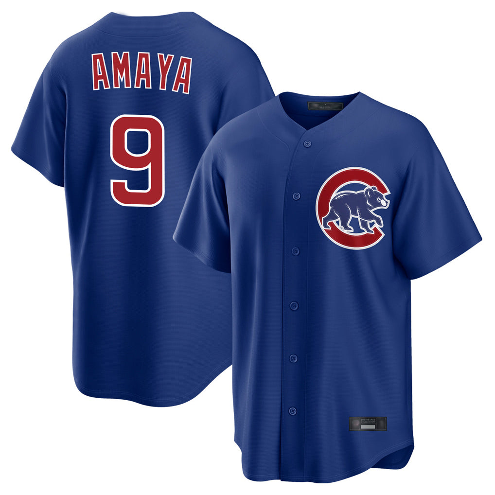 Boles C.Cubs #9 Miguel Amaya Player Royal Home Game Stitched Jerseys