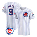 Boles C.Cubs #9 Miguel Amaya Player White 150th Anniversary Limited Elite Home Game Stitched Jerseys