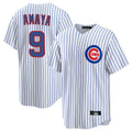 Boles C.Cubs #9 Miguel Amaya Player White Game Home Stitched Jerseys